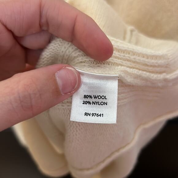 J. Jill Pure Jill Wool Blend Poncho Sweater Size Small/Medium - Picture 4 of 6